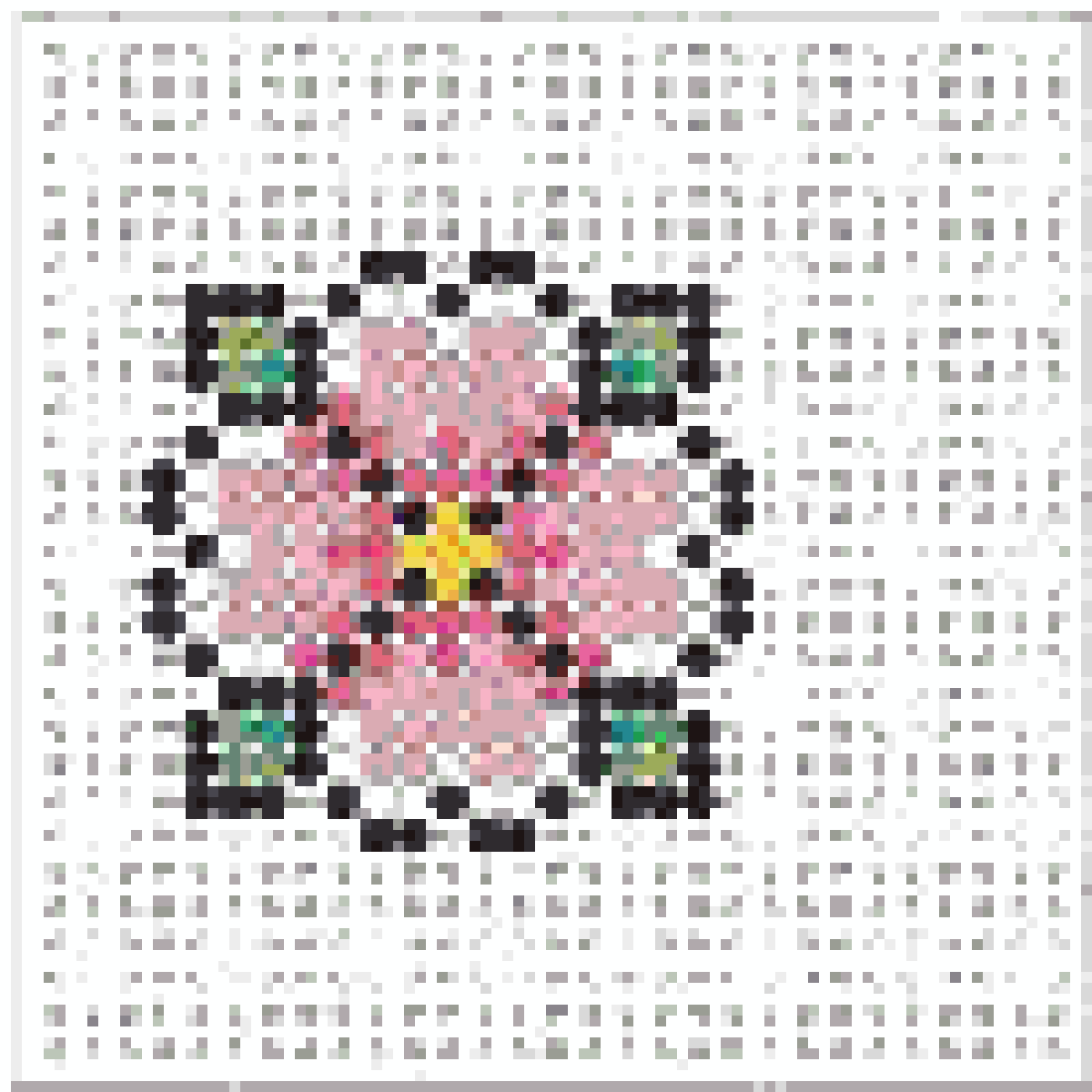 我的 100×100 拼豆图纸