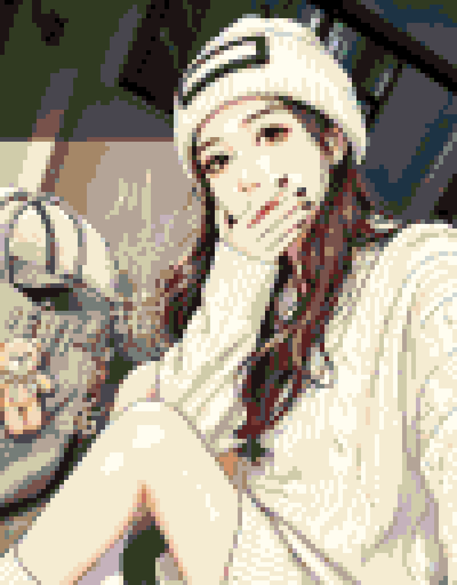 我的 100×128 拼豆图纸