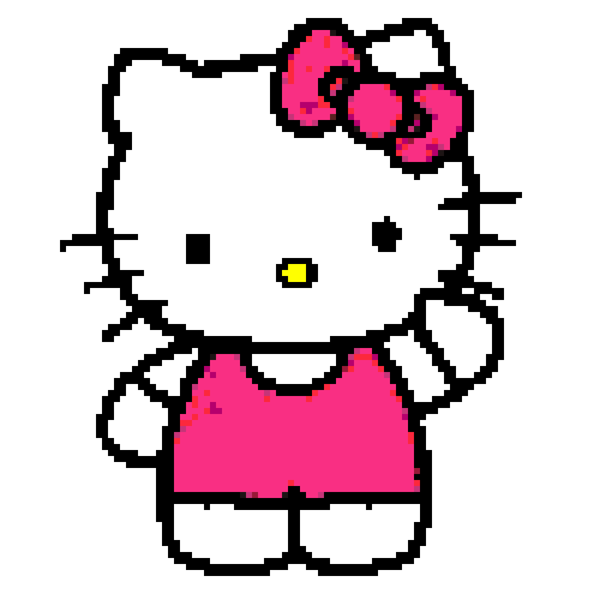 Kitty拼豆图纸